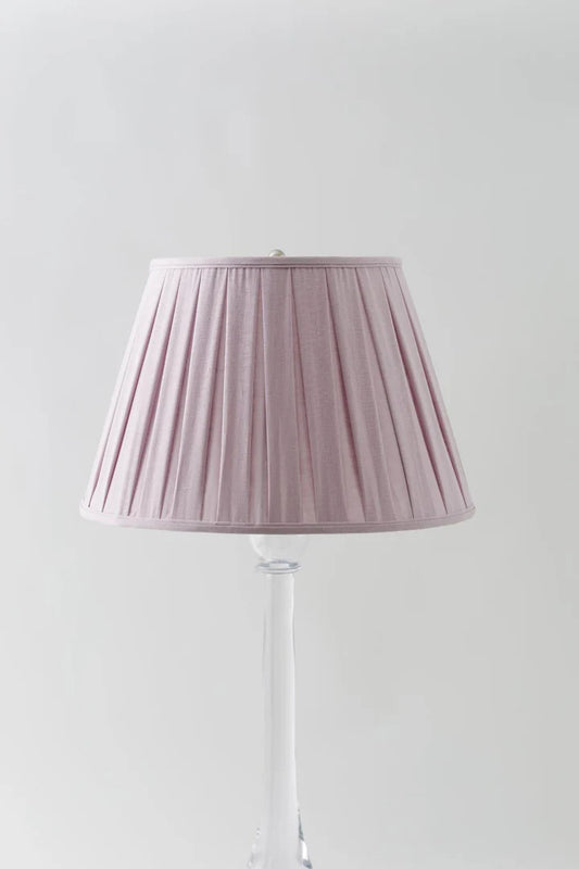 Lavender Drum Box Pleat with Robin's Egg Skinny Trim