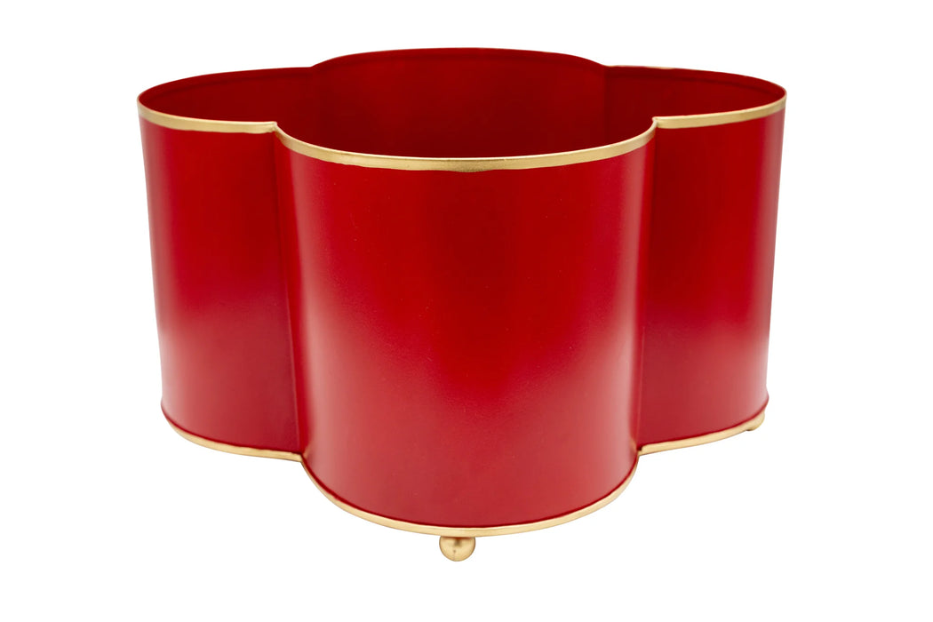 Mattie Quatrefoil Cachepot Planters