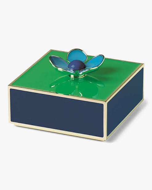 Enamel Box with Flower