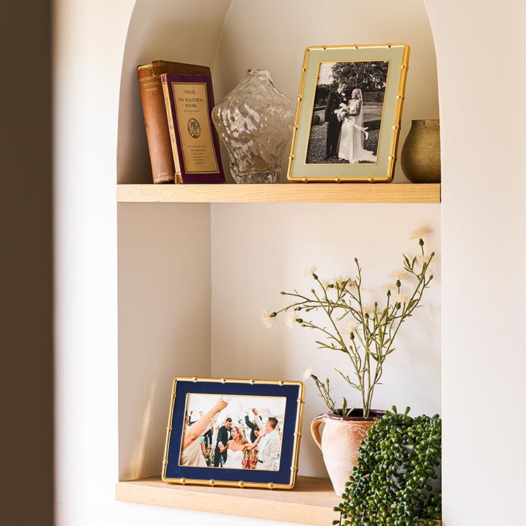 Gold & Enamel Bamboo Frames