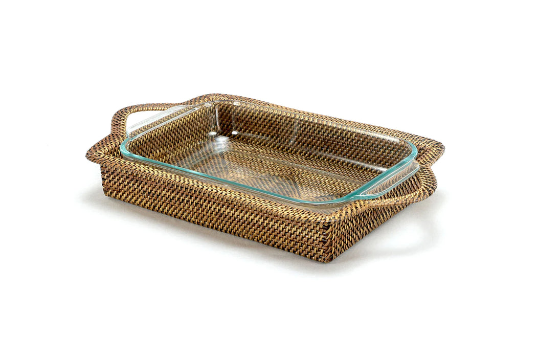 Rectangular Casserole Basket with Pyrex Baker