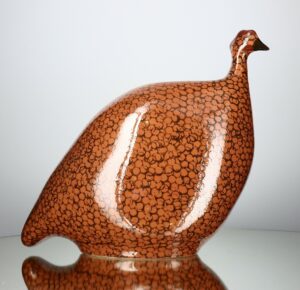 Caillard Ceramic Guinea Fowl - Pecking