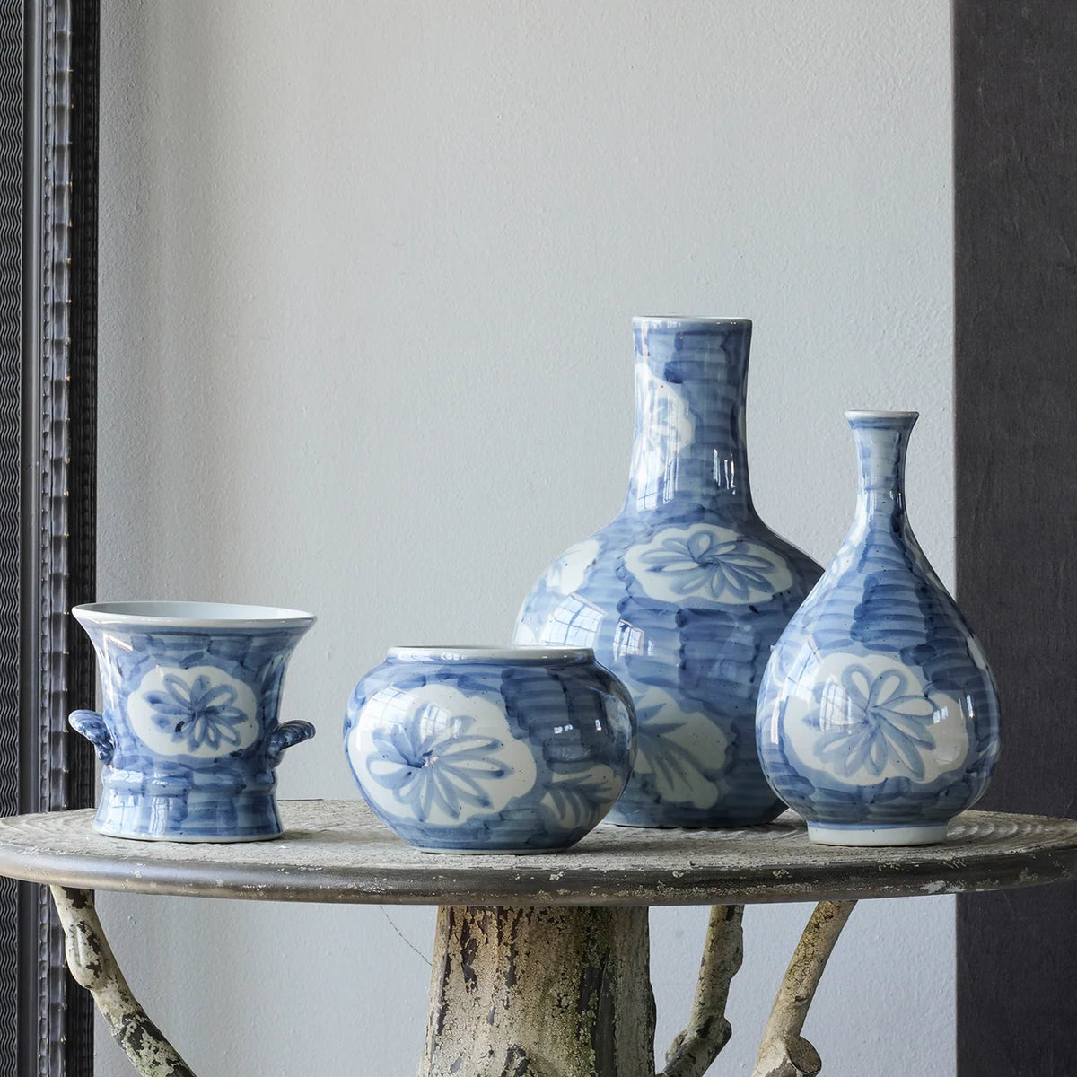 Hand-Painted Porcelain Folk Vase