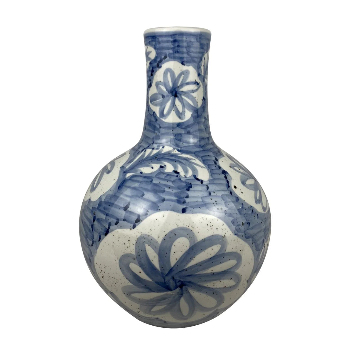 Hand-Painted Porcelain Folk Vase
