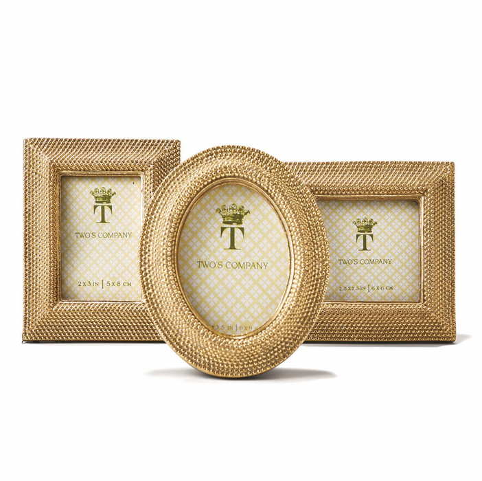 Golden Dots Photo Frames