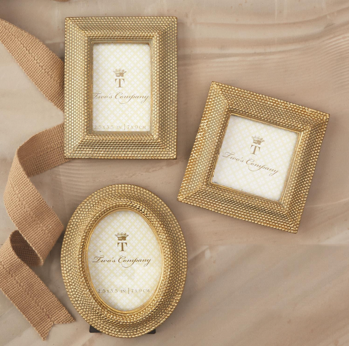 Golden Dots Photo Frames