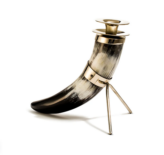 Solitaire Horn Candle Holder