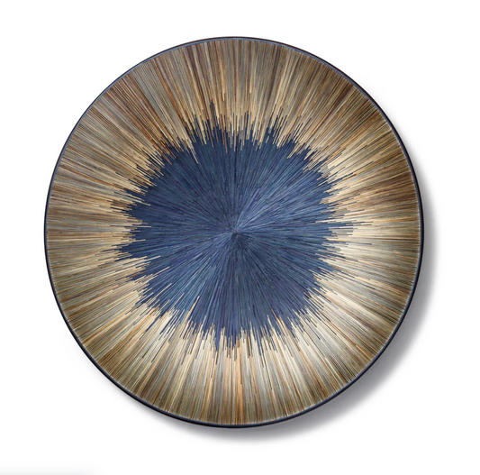 Midlight Blue Split Straw Centerpiece