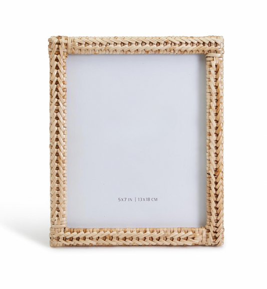 Woven Rattan 5x7 Frame