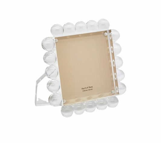 Clear Bubbles Lucite Frame