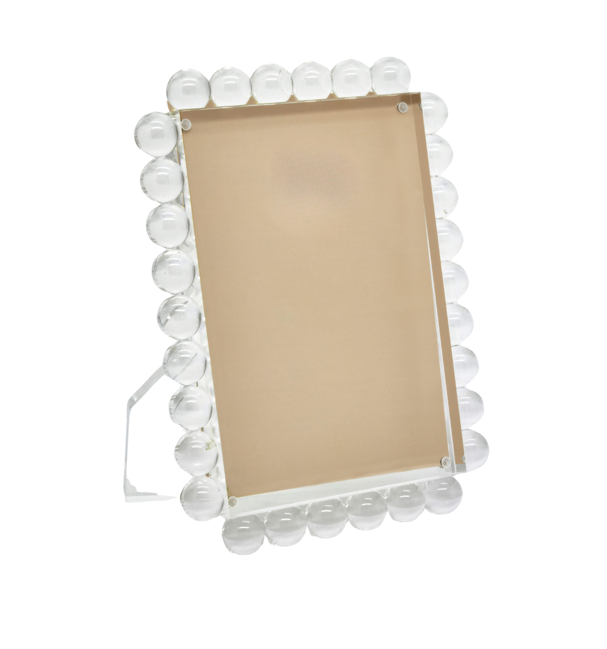 Clear Bubbles Lucite Frame