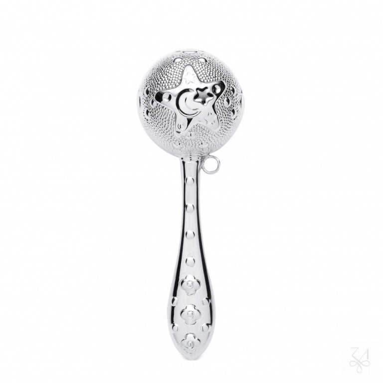 Sterling Silver Ball Baby Rattles