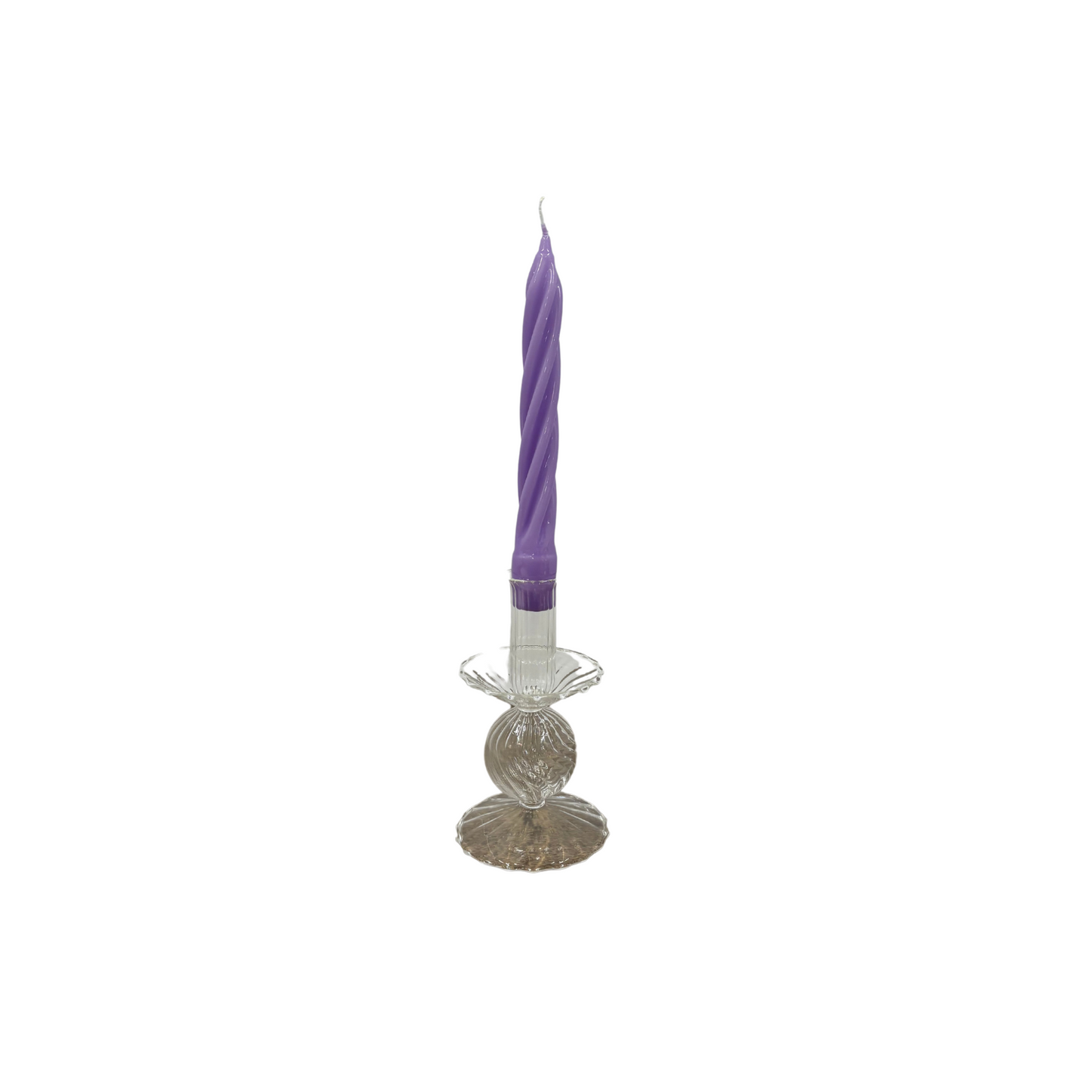 Lacquered Double Swirl Taper Candles
