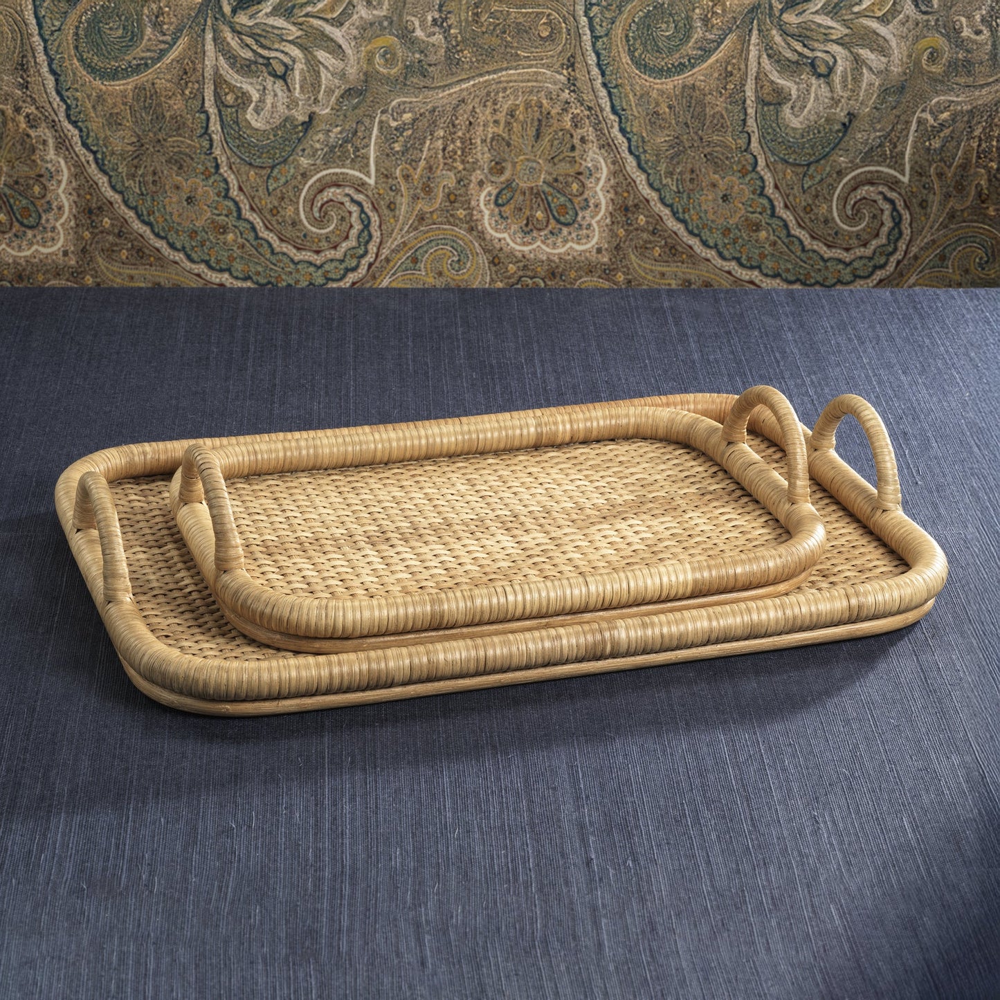 Rectangular Rattan Tray