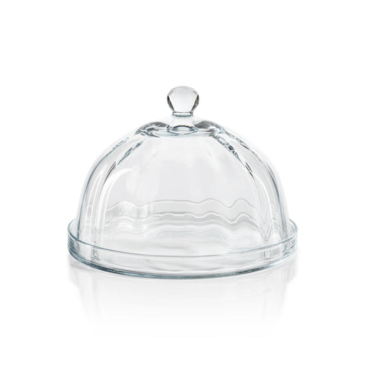 Pastry Glass Plate with Cloche