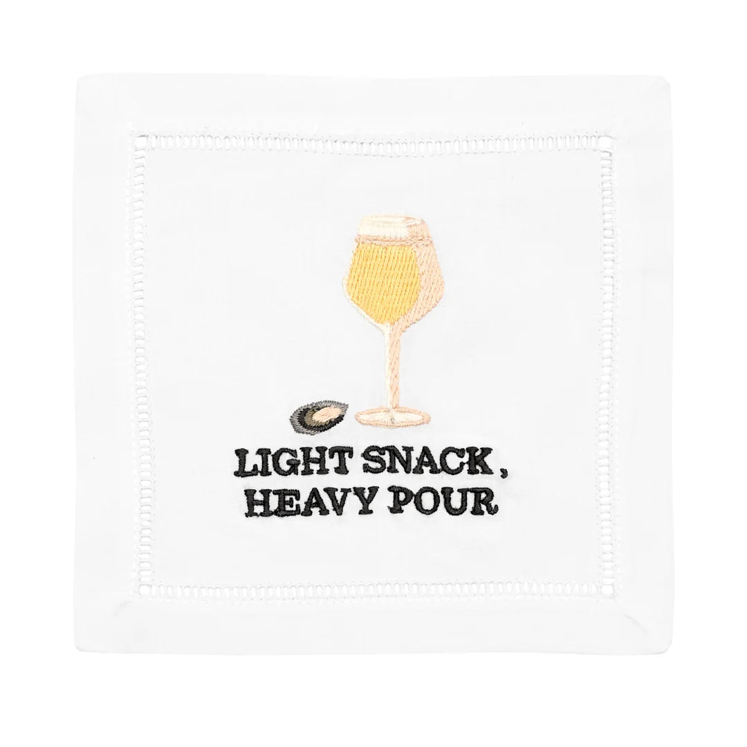 Light Snack, Heavy Pour Cocktail Napkins