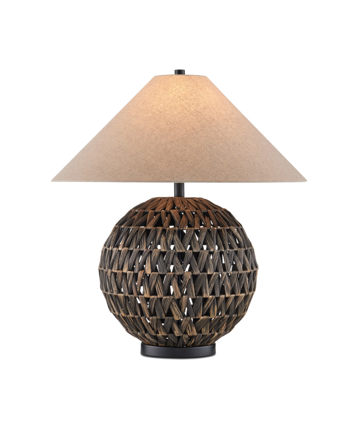 Black Weave Lamp
