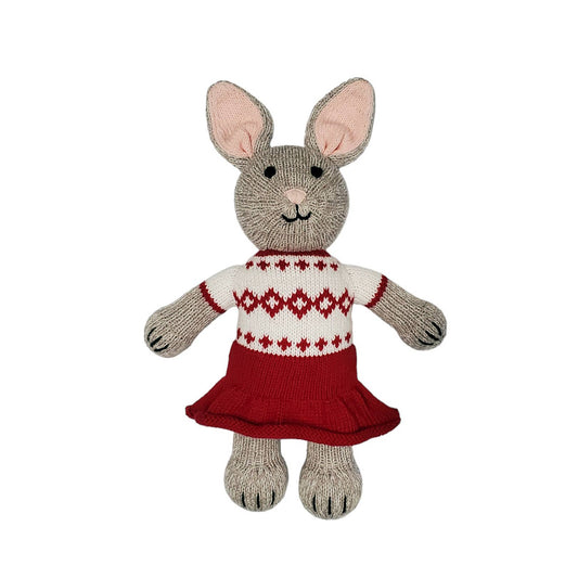 Bunny In Holiday Sweater Dress