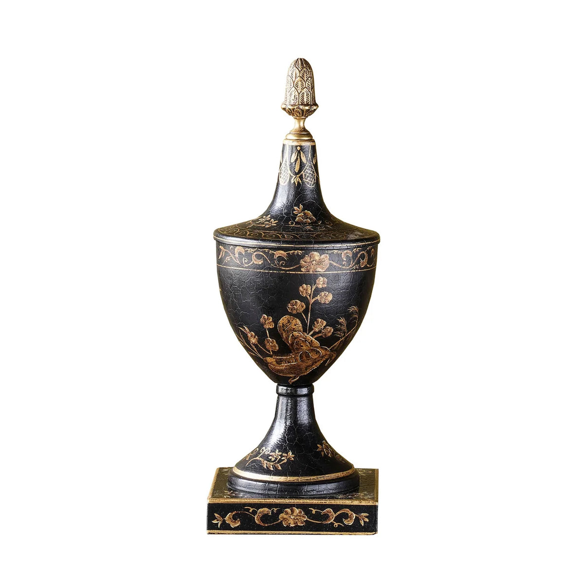 Hand Painted Chinoiserie Finial