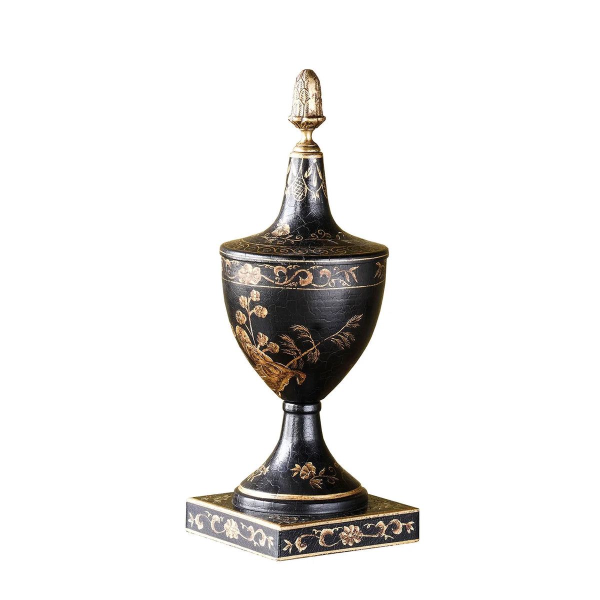 Hand Painted Chinoiserie Finial
