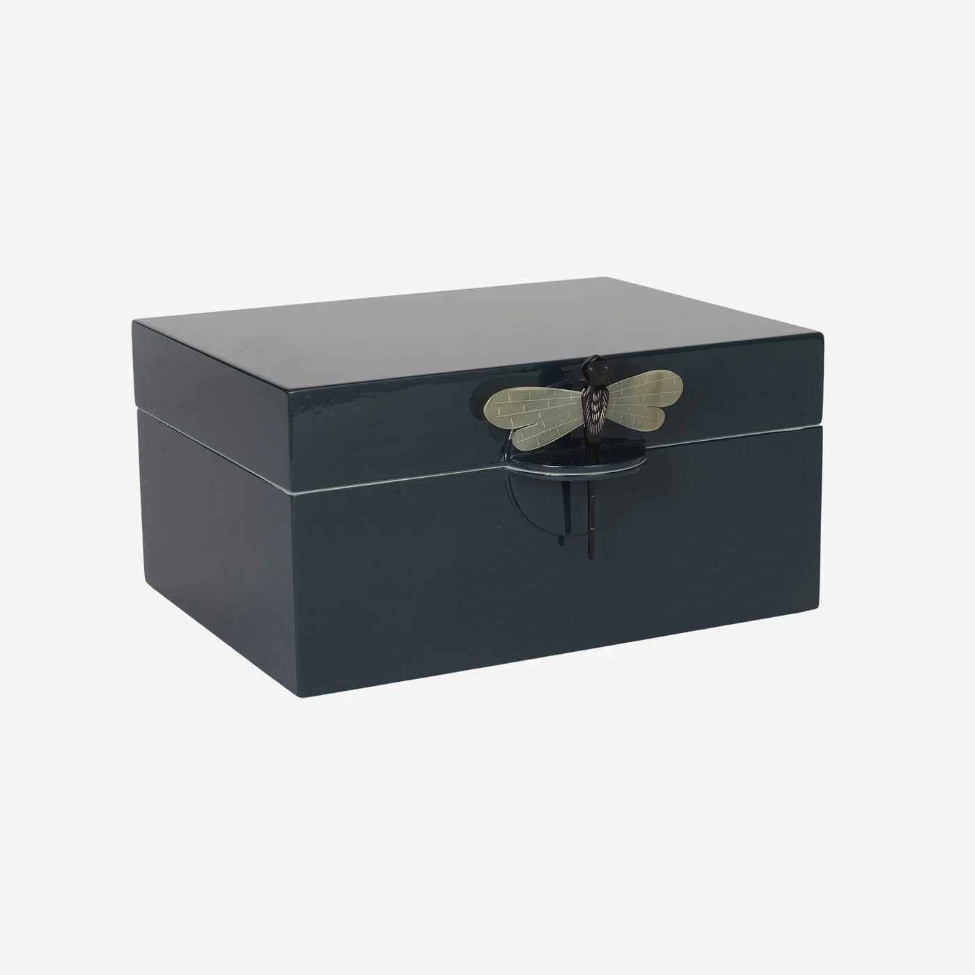 Lacquered Box with Dragonfly Closure