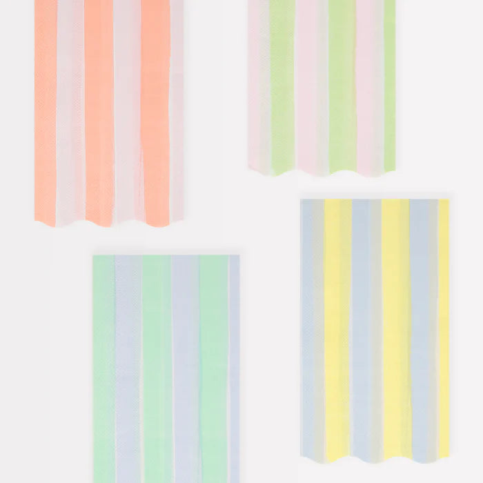 Pastel Stripe Guest Towels