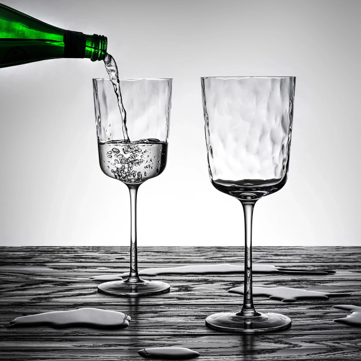 Ripple Effect Wine Glass