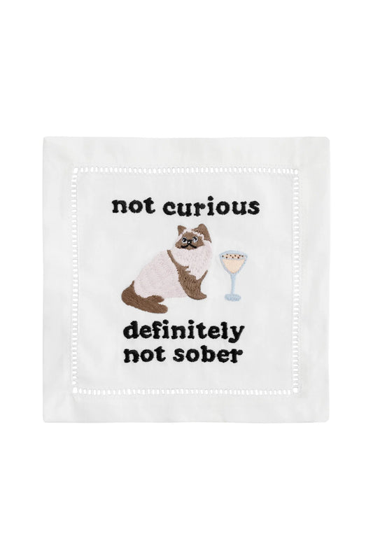 Not Curious Cat Cocktail Napkins