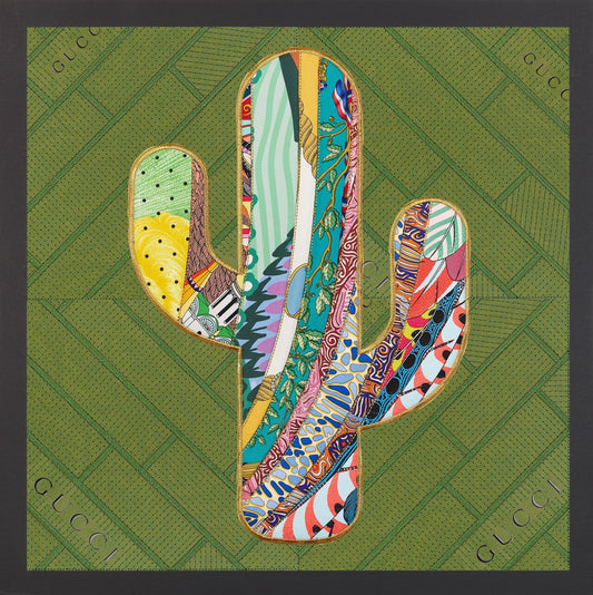 Painted Cactus 26"x26"