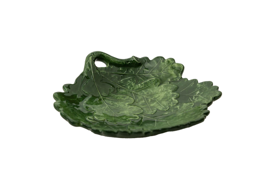 Green Oak Leaf Plate