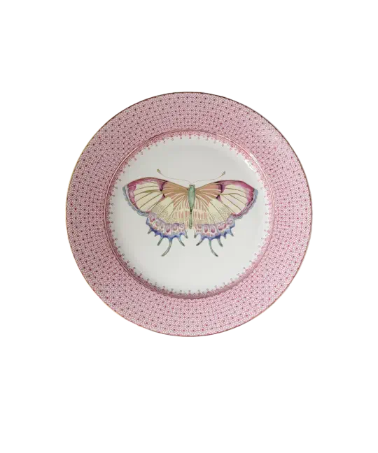 Mottahedeh Lace Butterfly Dessert Plate