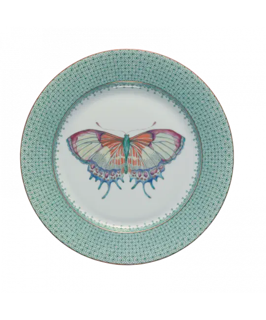 Mottahedeh Lace Butterfly Dessert Plate