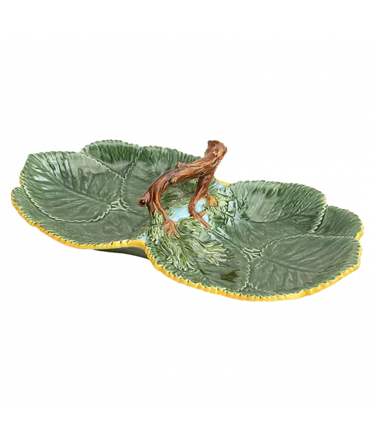 Double Leaf Plate with Nuts