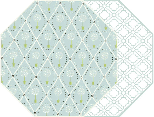 Topiary and Asian Cane Placemats