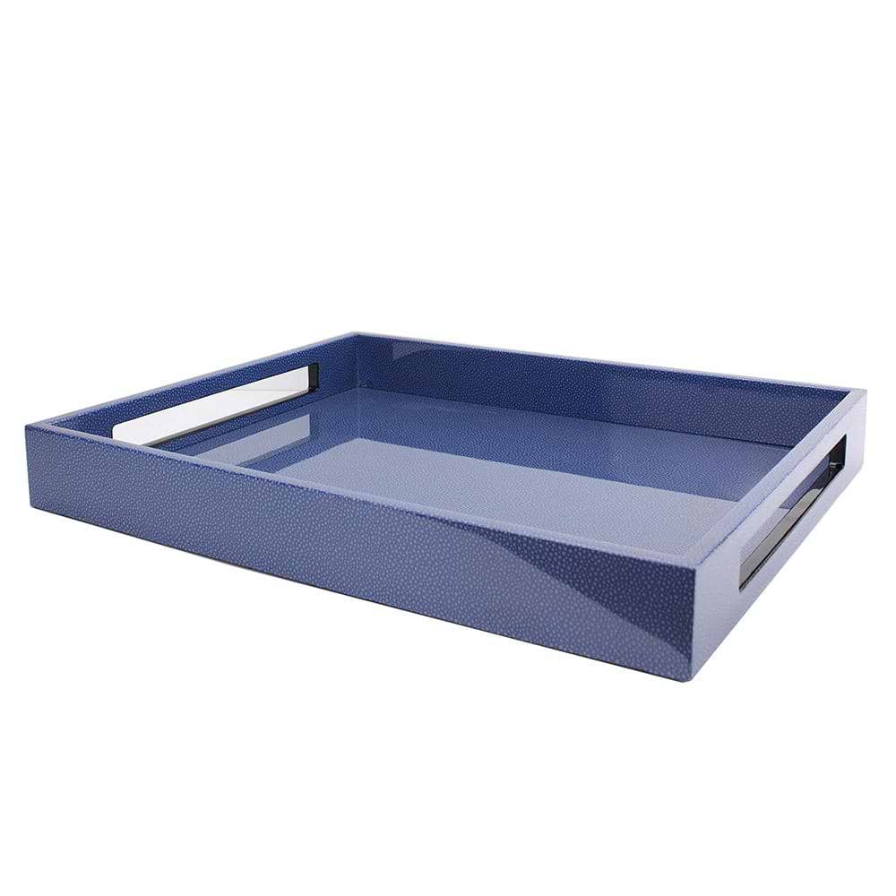 Blue Shagreen Tray