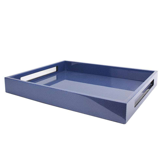 Blue Shagreen Tray