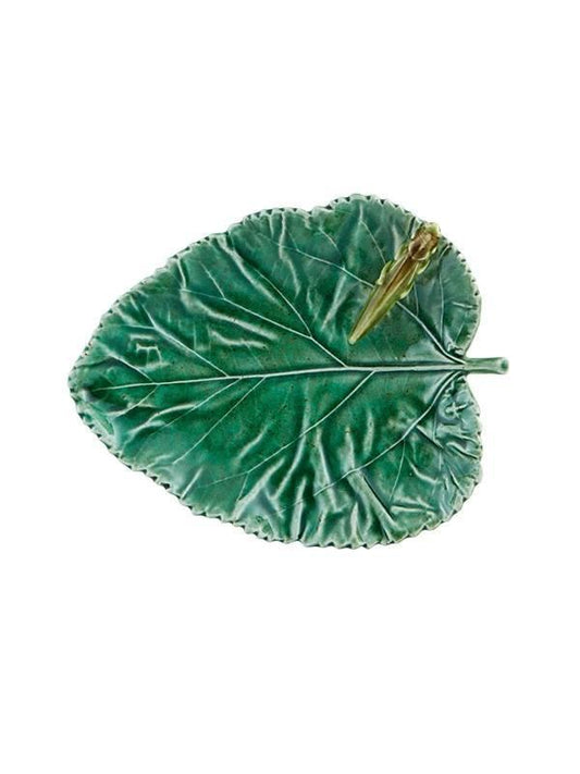 Mulberry Leaf with Grasshopper