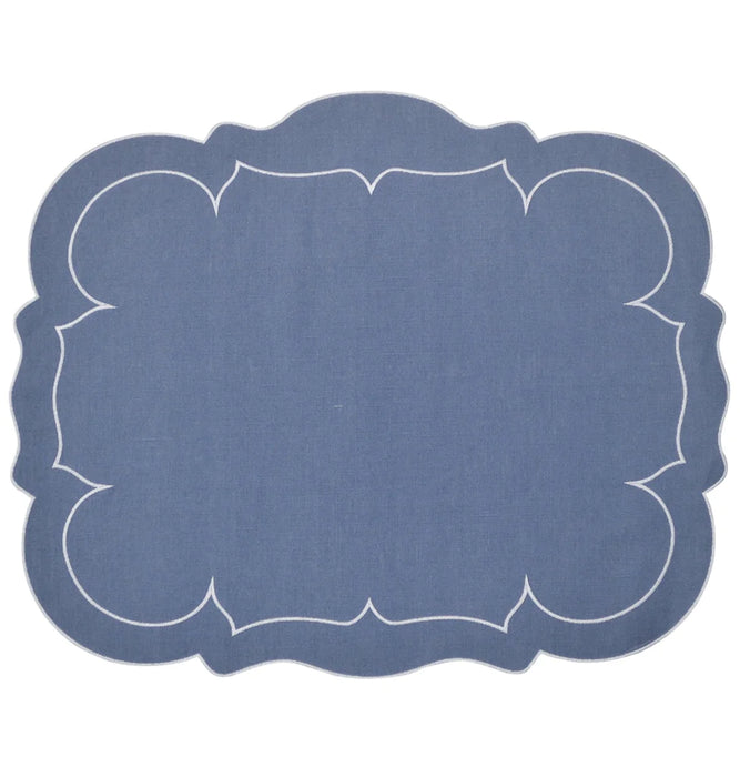 Linho Placemat - Scalloped Rectangular