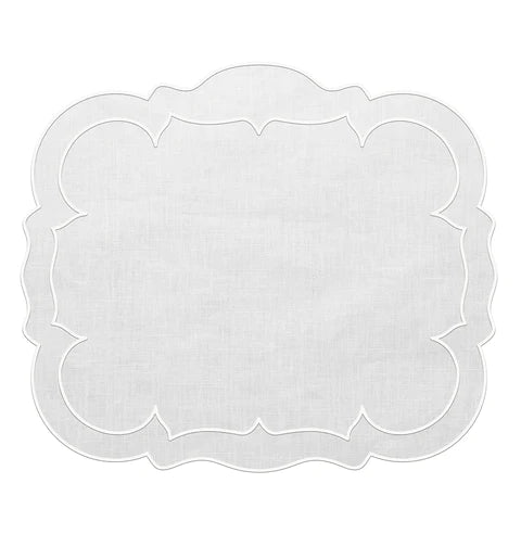 Linho Placemat - Scalloped Rectangular