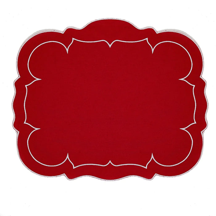 Linho Placemat - Scalloped Rectangular