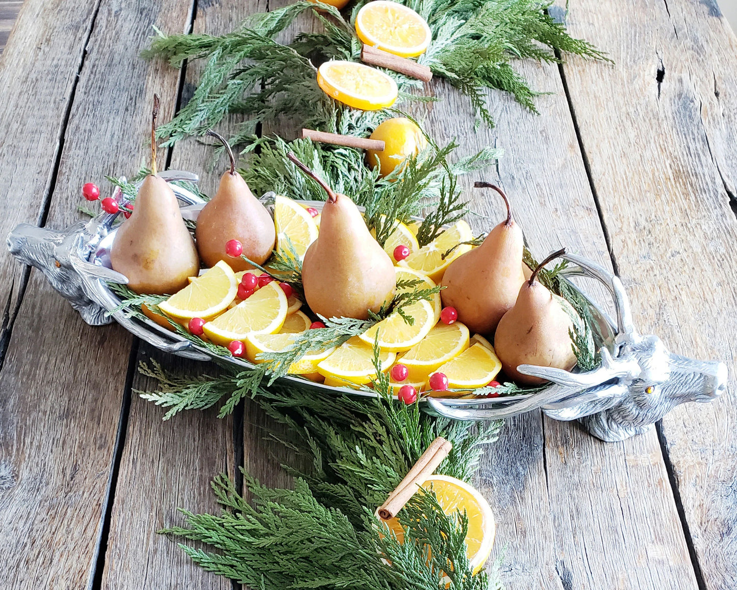 Deer Head Centerpiece Tray