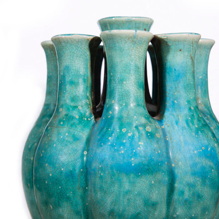 Speckled Green Nile Tube Vase