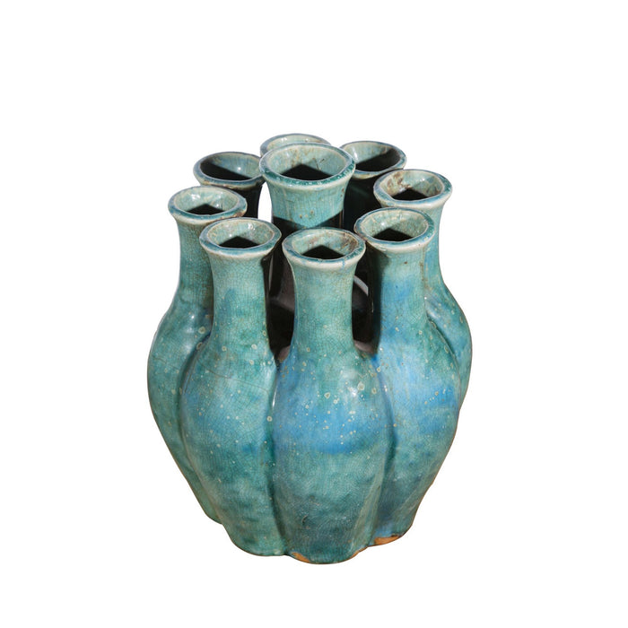 Speckled Green Nile Tube Vase