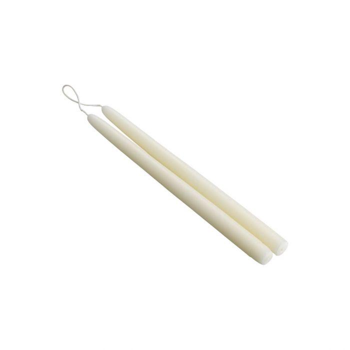 Simon Pearce Ivory Taper Candle Pair - 12"