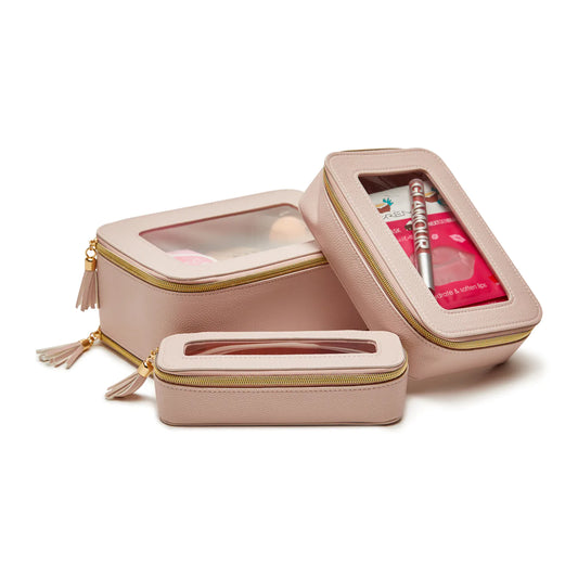 Leah 3 Piece Cosmetic Case