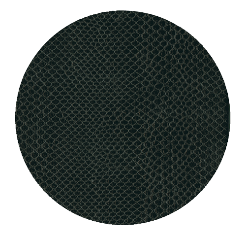 Round Snakeskin Coaster - Black