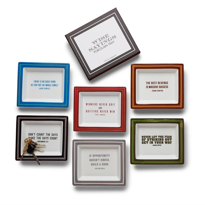 Wise Sayings Desk Trays