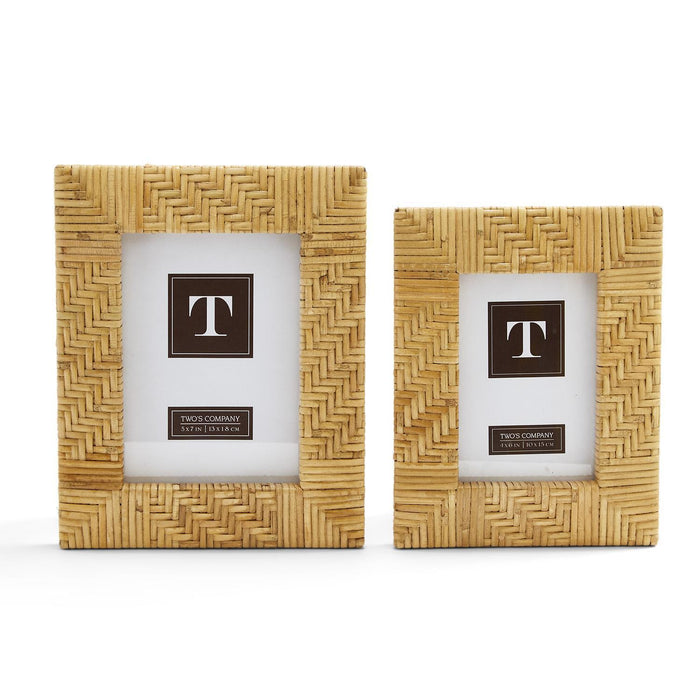 Rattan Photo Frames