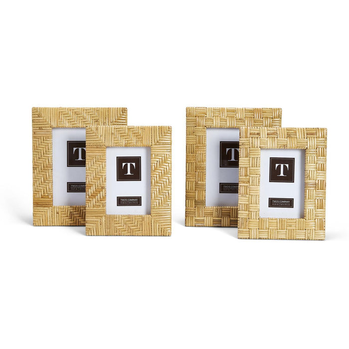Rattan Photo Frames