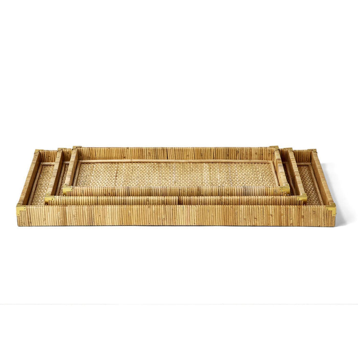 Oversized Rattan Trays
